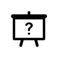 Presentation topic icon vector