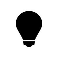 Light bulb icon vector