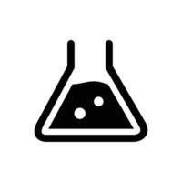 Beaker icon. Vector sign