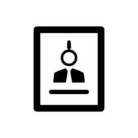 Looking Job Application Icon vector