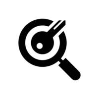 Keyword target icon vector