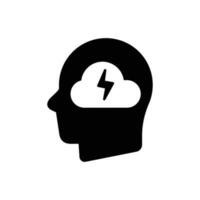 Cloud idea icon vector