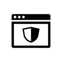 Web protection icon vector