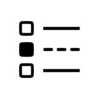 Simple Illustration of A Checklist Icon vector