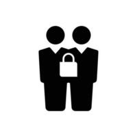 Group security icon vector