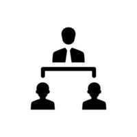 Employee structure icon vector