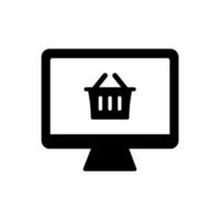 icono de tienda online vector