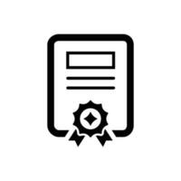 Certificate icon perfect for any type of design projects vector