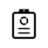 Graphical report icon vector