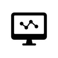 Online analysis icon vector