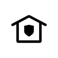 Home security icon vector