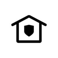 Home security icon vector