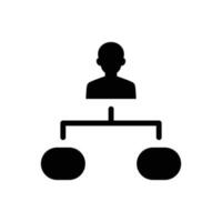 Hierarchical structure icon vector