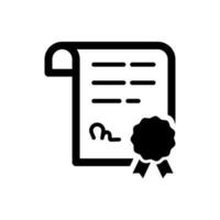 certificate icon suitable for any type design projects vector