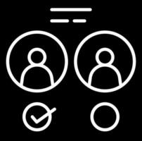 Glyph Style Candidate Select Icon. vector
