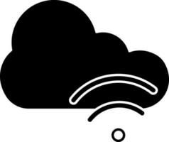 Wifi nube icono. vector