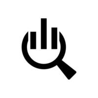 Data search icon vector