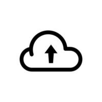 Cloud File Upload Icon vector