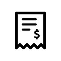 Simple Illustration of A Invoice Icon vector