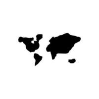 Global map icon vector