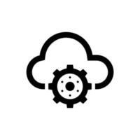 Network setting icon vector