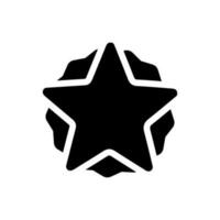 Star sticker icon vector