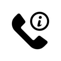 Call information icon vector