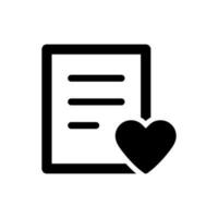 Favourite list icon vector