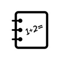 Math learning icon vector