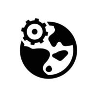 Internet setting icon vector