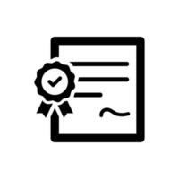 Certificate Icon suitable for any type of design project vector