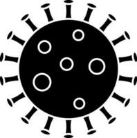 Virus Icon In Flat Style. vector