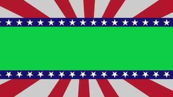 Frame green screen element stripes sunburst rotating background video