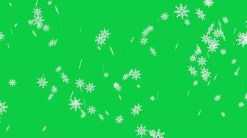 beautiful snow fall on green screen,white snow flakes flying animation,happy new year and merry christmas concept video,winter sky video