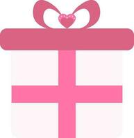 Isolated Gift Box Icon In Pink Color. vector