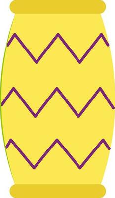 Isolated Musical Drum Purple And Yellow Icon.
