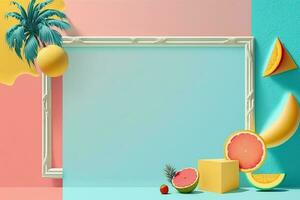 Abstract Tropical Concept with Copy Space for Your Message photo