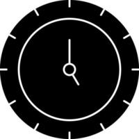 reloj icono o símbolo en plano estilo. vector