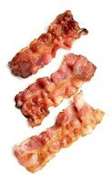 Grilled slices of bacon meat. photo