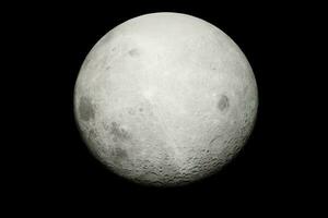 moon design from front view, moon in outer space photo