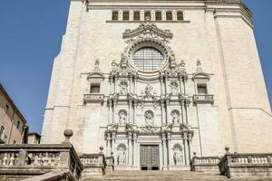 Girona Cathedral facade photo