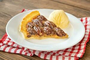 Pecan pie wedge photo