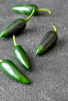 Jalapeno peppers closeup photo