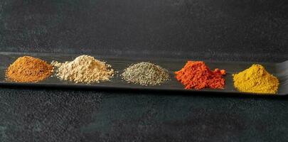 Different kinds of spices photo