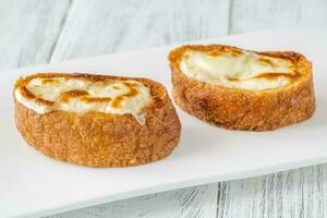 Ciabatta mozzarella toasts photo