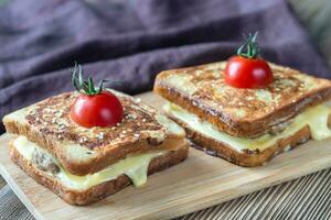 Cheeseburger french toasts photo