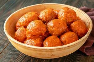 Keftedes - greek meatballs photo