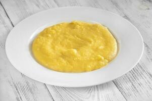 Italian traditional polenta photo