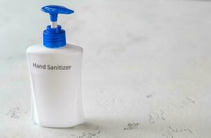 Hand sanitizer bottle photo