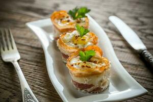 Bacon egg cups photo